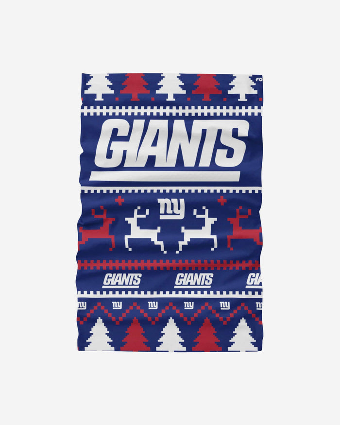 New York Giants Wordmark Holiday Gaiter Scarf FOCO - FOCO.com