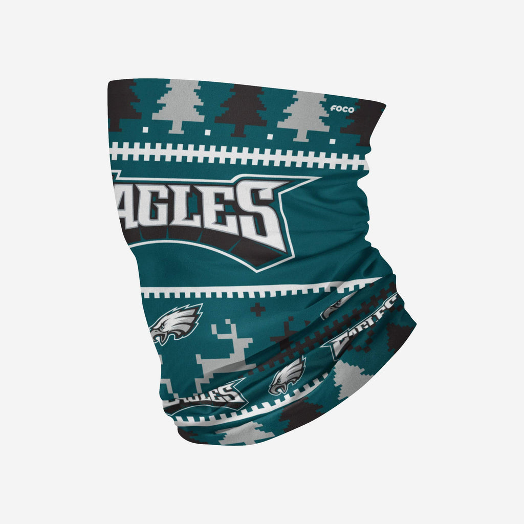 Philadelphia Eagles Wordmark Holiday Gaiter Scarf FOCO - FOCO.com