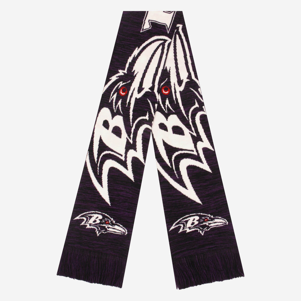 Baltimore Ravens Wordmark Colorblend Scarf FOCO - FOCO.com