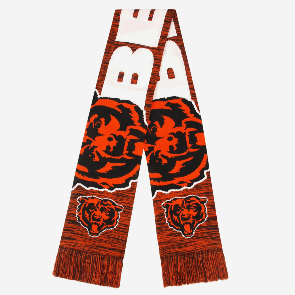 Chicago Bears Wordmark Colorblend Scarf FOCO - FOCO.com