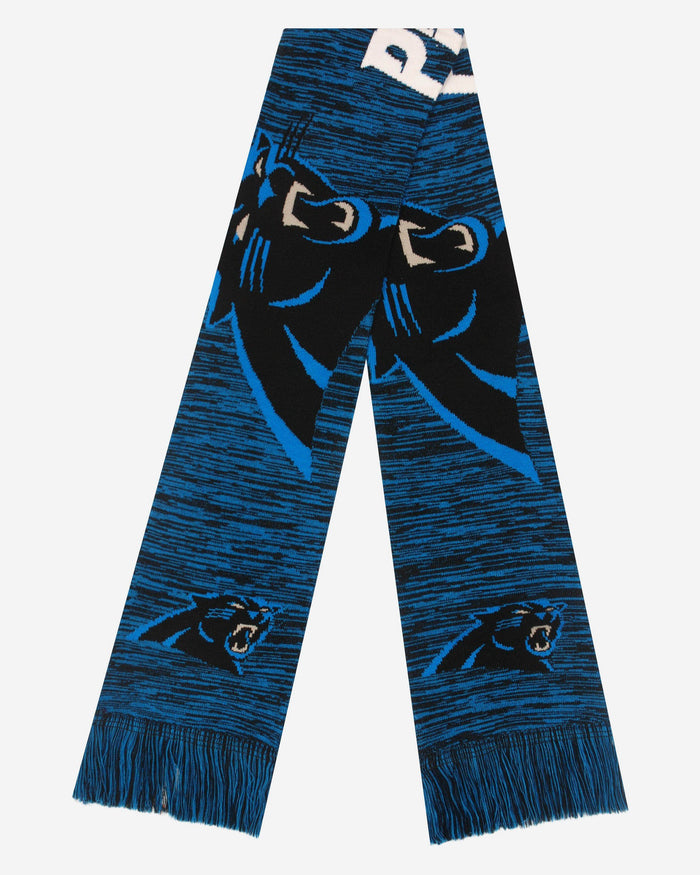 Carolina Panthers Wordmark Colorblend Scarf FOCO - FOCO.com