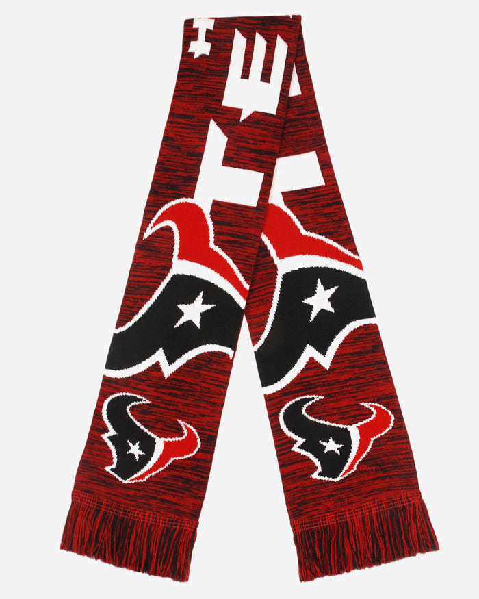 Houston Texans Wordmark Colorblend Scarf FOCO - FOCO.com