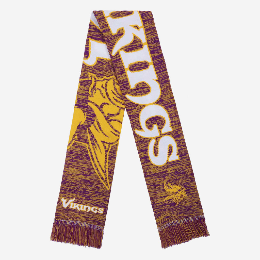 Minnesota Vikings Wordmark Colorblend Scarf FOCO - FOCO.com