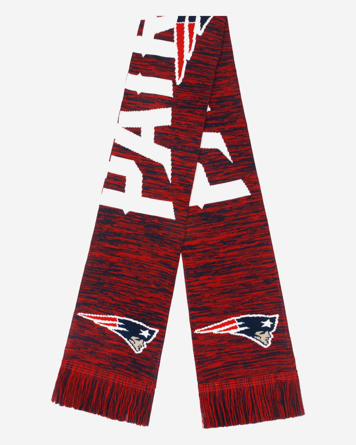 New England Patriots Wordmark Colorblend Scarf FOCO - FOCO.com