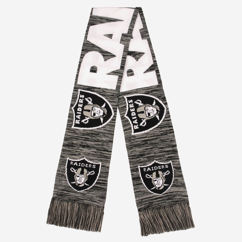 Las Vegas Raiders Wordmark Colorblend Scarf FOCO - FOCO.com