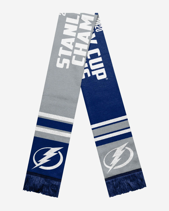 Tampa Bay Lightning 2020 Stanley Cup Champions Acrylic Scarf FOCO - FOCO.com