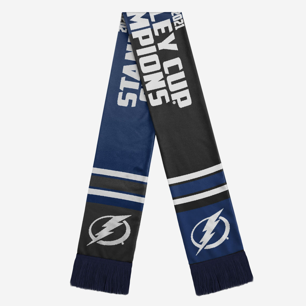 Tampa Bay Lightning 2021 Stanley Cup Champions Acrylic Scarf FOCO - FOCO.com