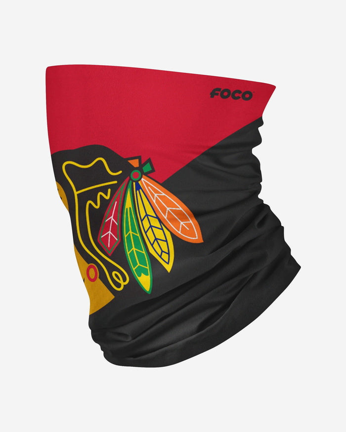 Chicago Blackhawks Big Logo Gaiter Scarf FOCO Adult - FOCO.com