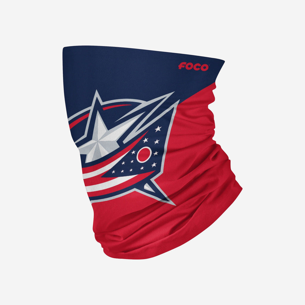 Columbus Blue Jackets Big Logo Gaiter Scarf FOCO Adult - FOCO.com