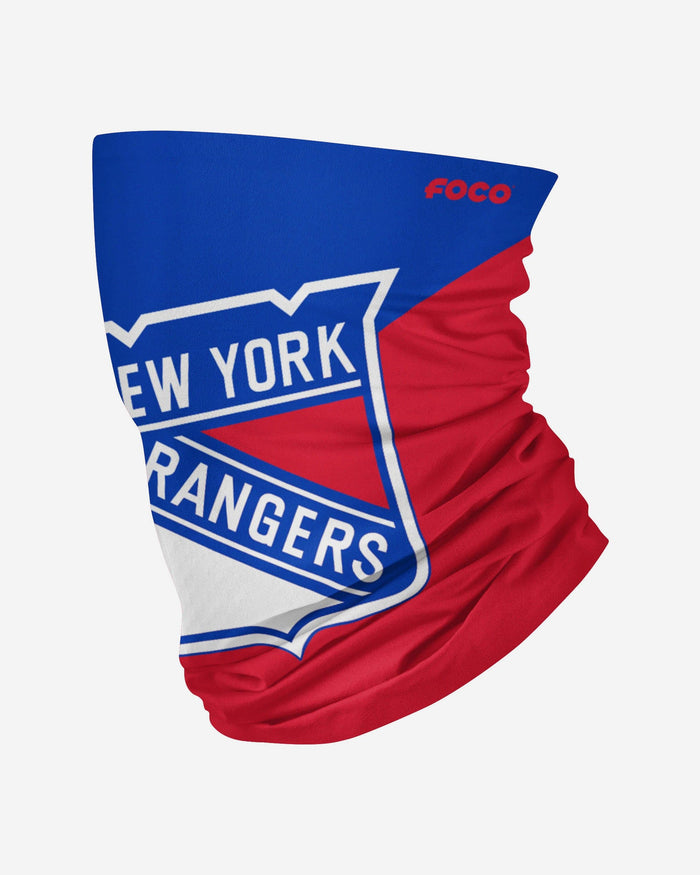 New York Rangers Big Logo Gaiter Scarf FOCO Adult - FOCO.com