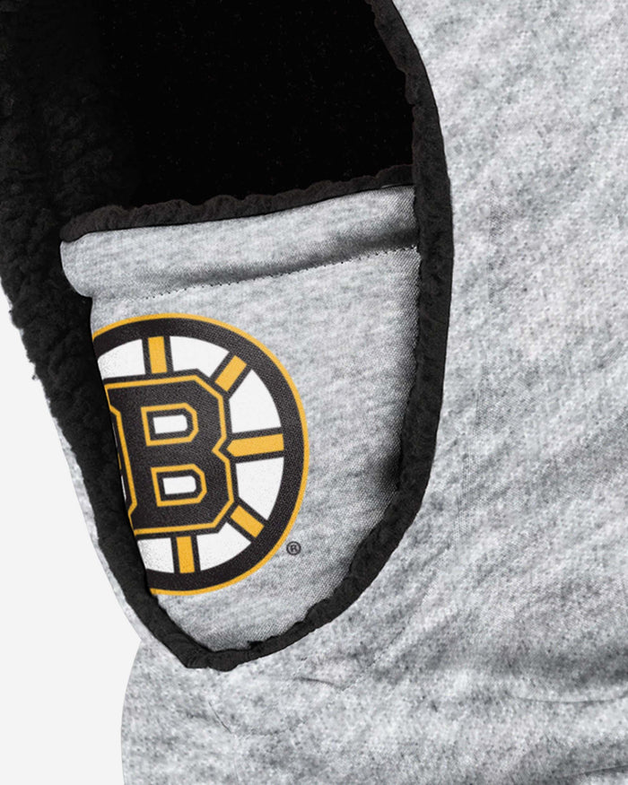 Boston Bruins Heather Grey Big Logo Hooded Gaiter FOCO - FOCO.com