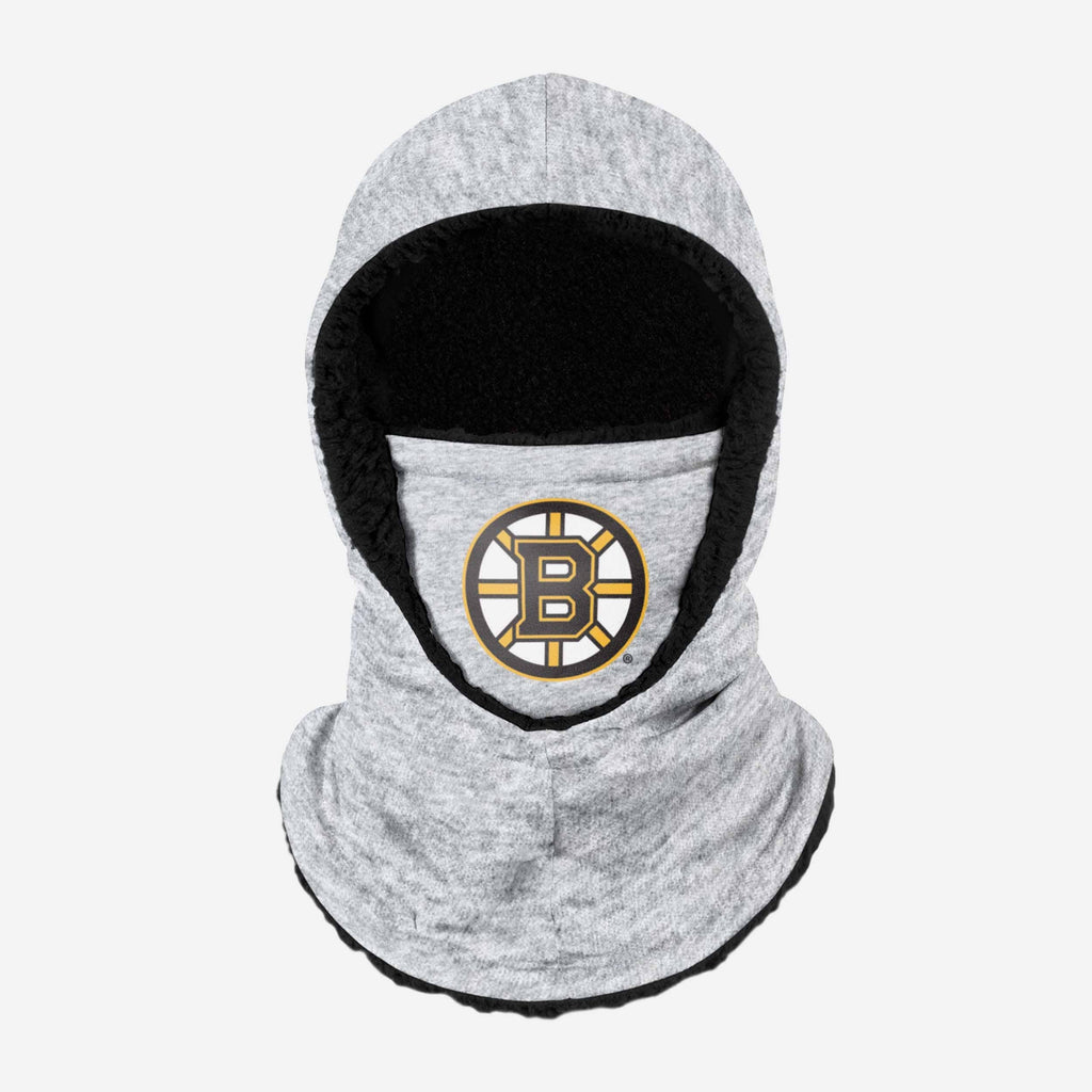 Boston Bruins Heather Grey Big Logo Hooded Gaiter FOCO - FOCO.com