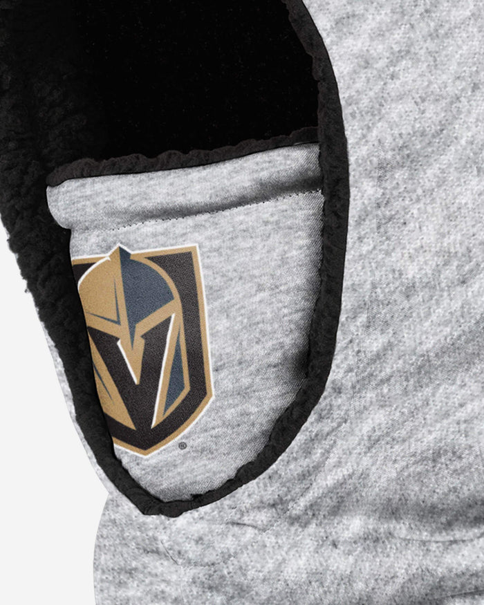 Vegas Golden Knights Heather Grey Big Logo Hooded Gaiter FOCO - FOCO.com