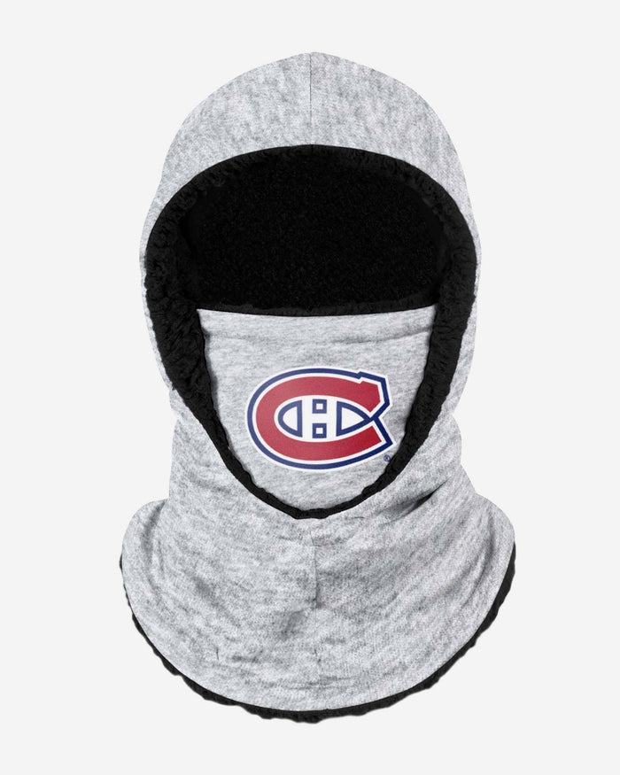 Montreal Canadiens Heather Grey Big Logo Hooded Gaiter FOCO - FOCO.com