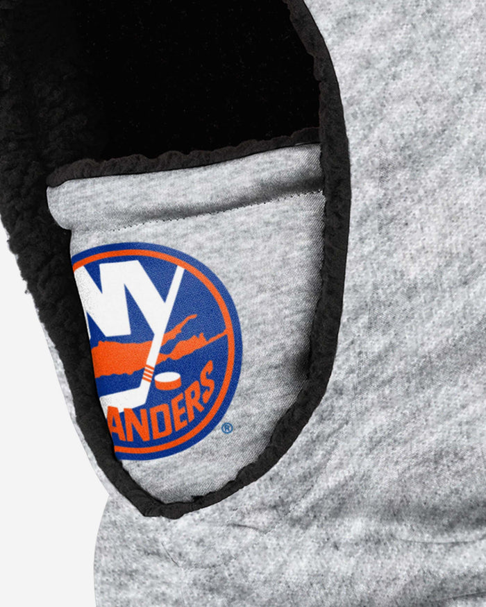 New York Islanders Heather Grey Big Logo Hooded Gaiter FOCO - FOCO.com