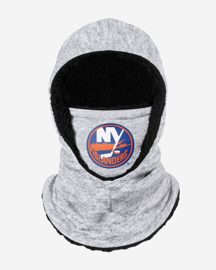 New York Islanders Heather Grey Big Logo Hooded Gaiter FOCO - FOCO.com