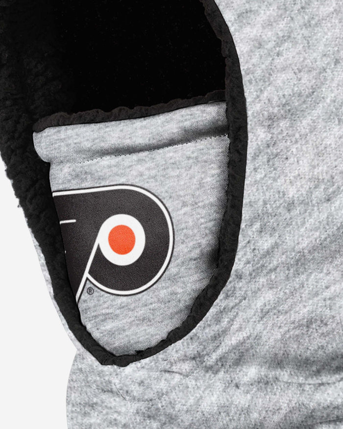 Philadelphia Flyers Heather Grey Big Logo Hooded Gaiter FOCO - FOCO.com