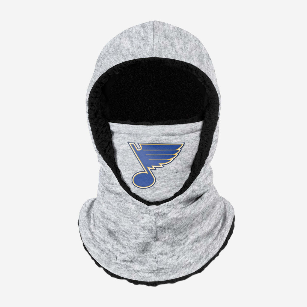 St Louis Blues Heather Grey Big Logo Hooded Gaiter FOCO - FOCO.com