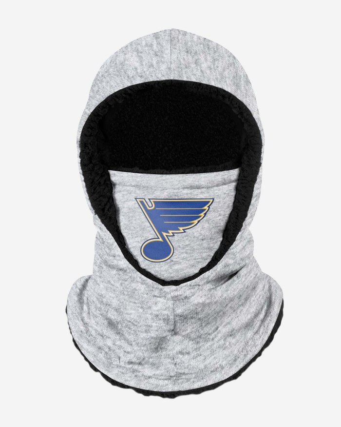 St Louis Blues Heather Grey Big Logo Hooded Gaiter FOCO - FOCO.com