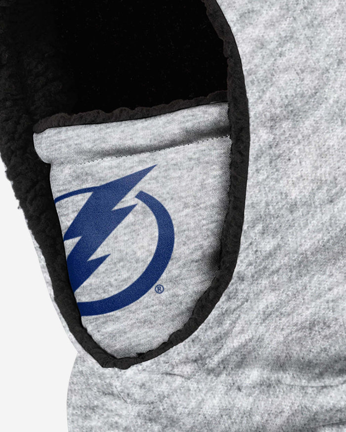 Tampa Bay Lightning Heather Grey Big Logo Hooded Gaiter FOCO - FOCO.com