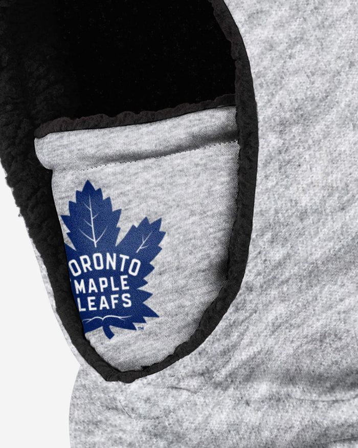 Toronto Maple Leafs Heather Grey Big Logo Hooded Gaiter FOCO - FOCO.com