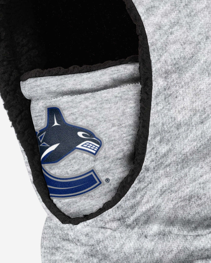 Vancouver Canucks Heather Grey Big Logo Hooded Gaiter FOCO - FOCO.com