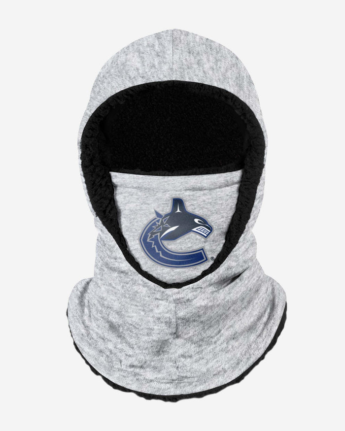 Vancouver Canucks Heather Grey Big Logo Hooded Gaiter FOCO - FOCO.com