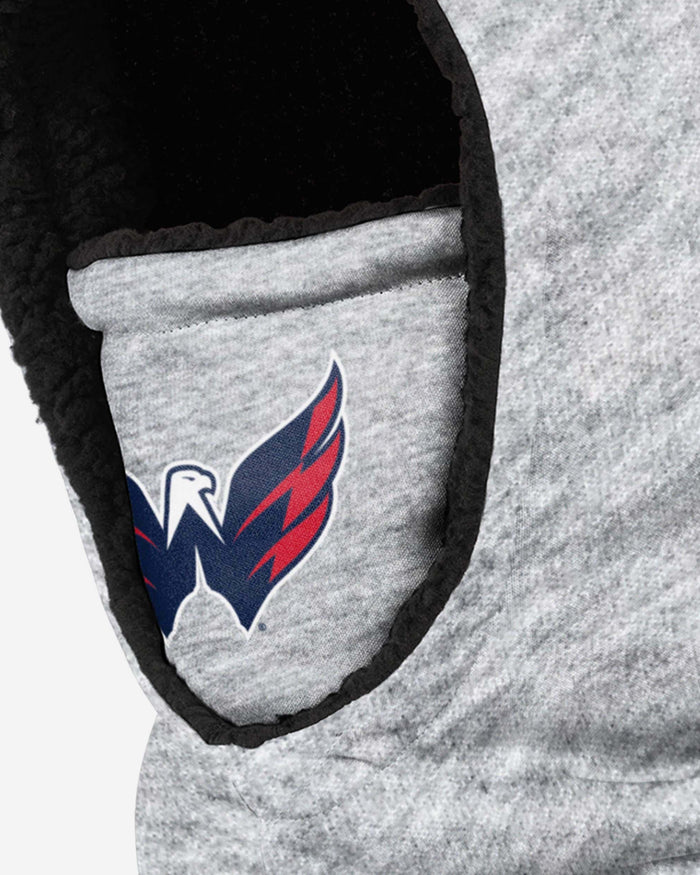 Washington Capitals Heather Grey Big Logo Hooded Gaiter FOCO - FOCO.com