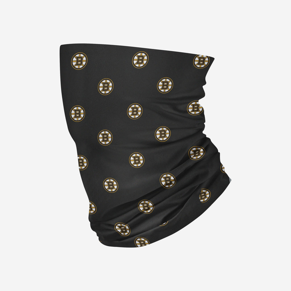 Boston Bruins Mini Print Logo Gaiter Scarf FOCO - FOCO.com