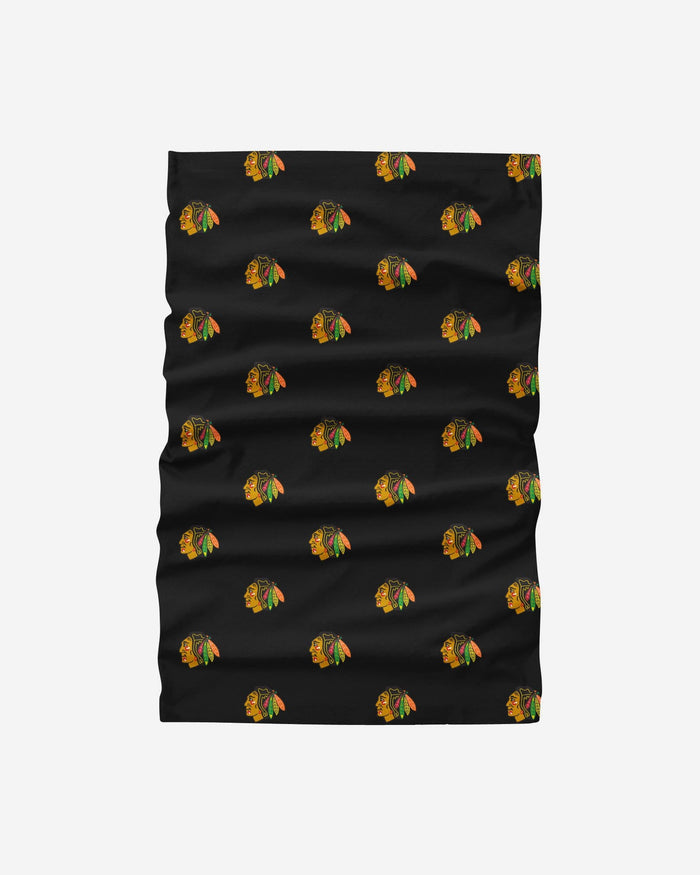 Chicago Blackhawks Mini Print Logo Gaiter Scarf FOCO - FOCO.com