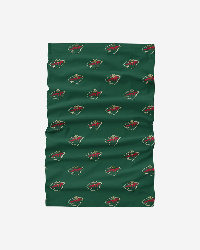 Minnesota Wild Mini Print Logo Gaiter Scarf FOCO - FOCO.com