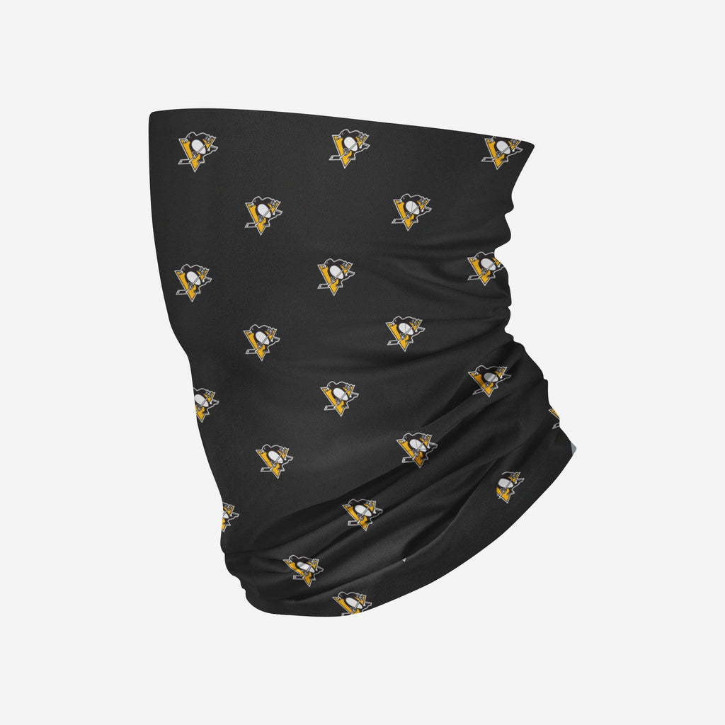 Pittsburgh Penguins Mini Print Logo Gaiter Scarf FOCO - FOCO.com