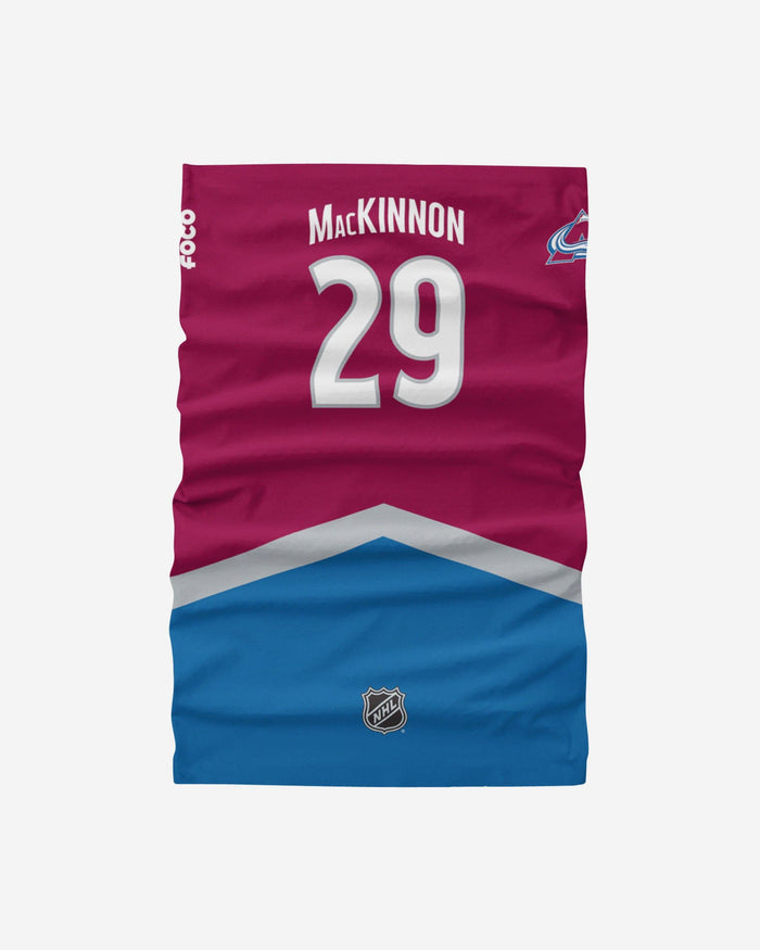 Nathan MacKinnon Colorado Avalanche Gaiter Scarf FOCO - FOCO.com