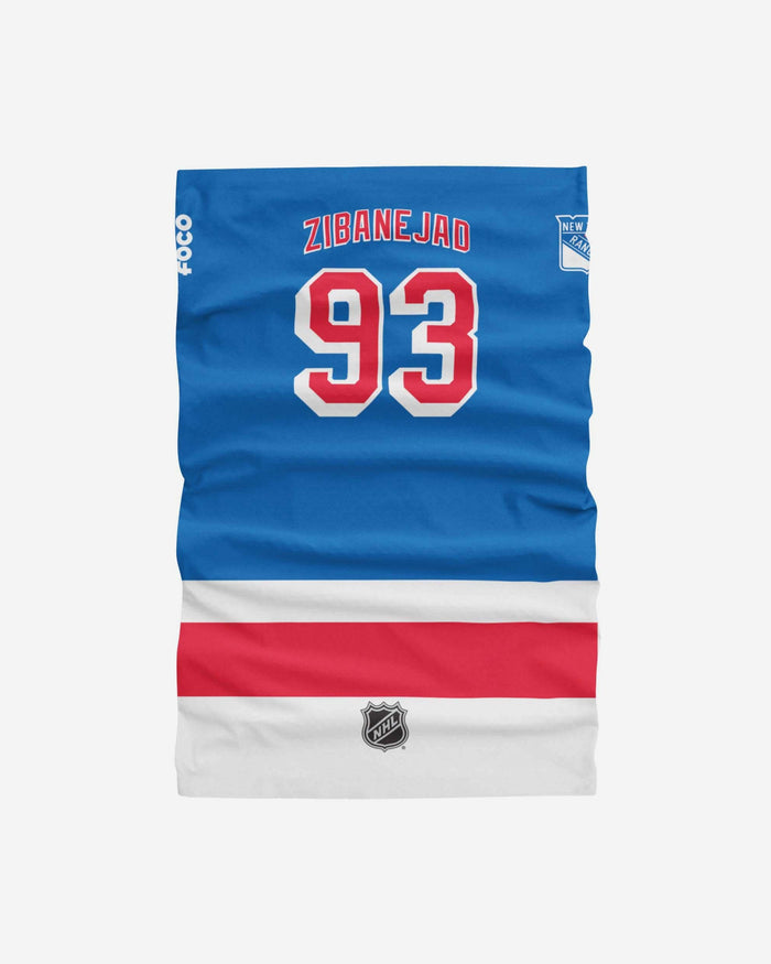 Mika Zibanejad New York Rangers Gaiter Scarf FOCO - FOCO.com