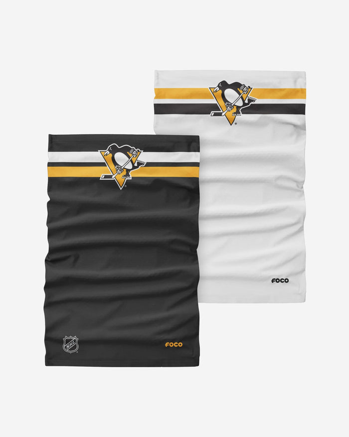 Pittsburgh Penguins Stitched 2 Pack Gaiter Scarf FOCO - FOCO.com