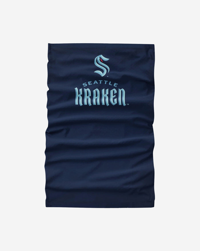 Seattle Kraken Team Logo Stitched Gaiter Scarf FOCO - FOCO.com