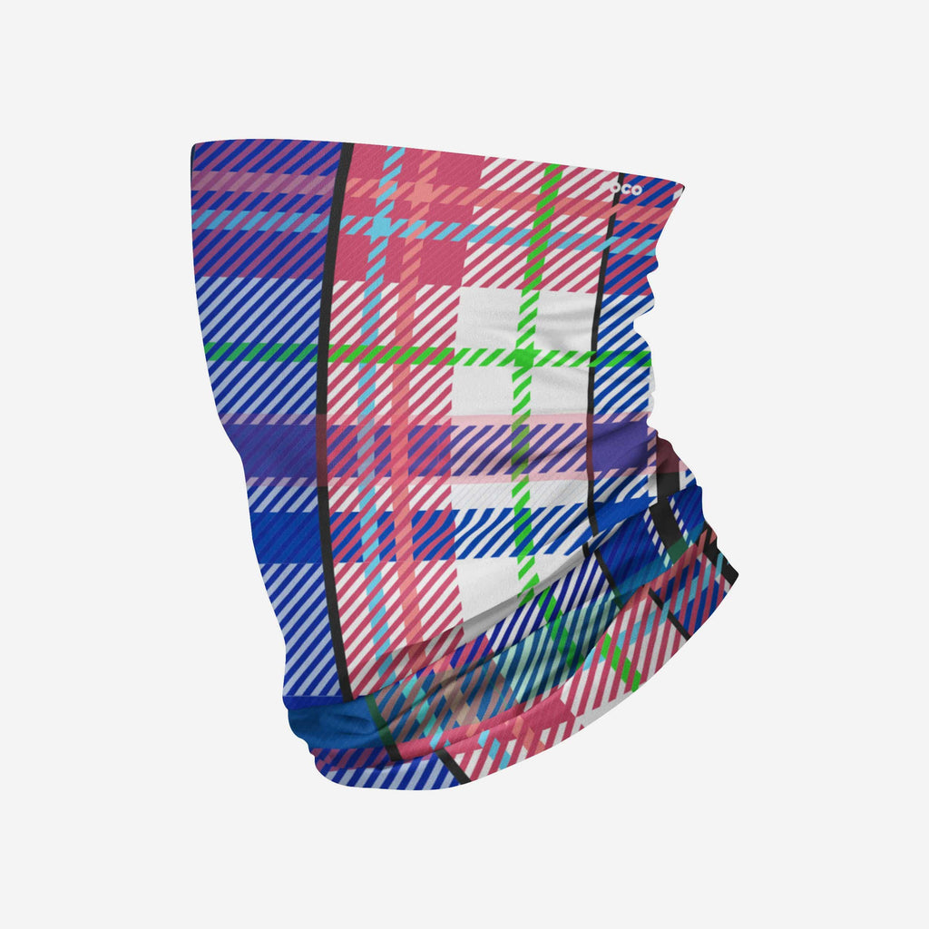 Pink Plaid Gaiter Scarf FOCO - FOCO.com