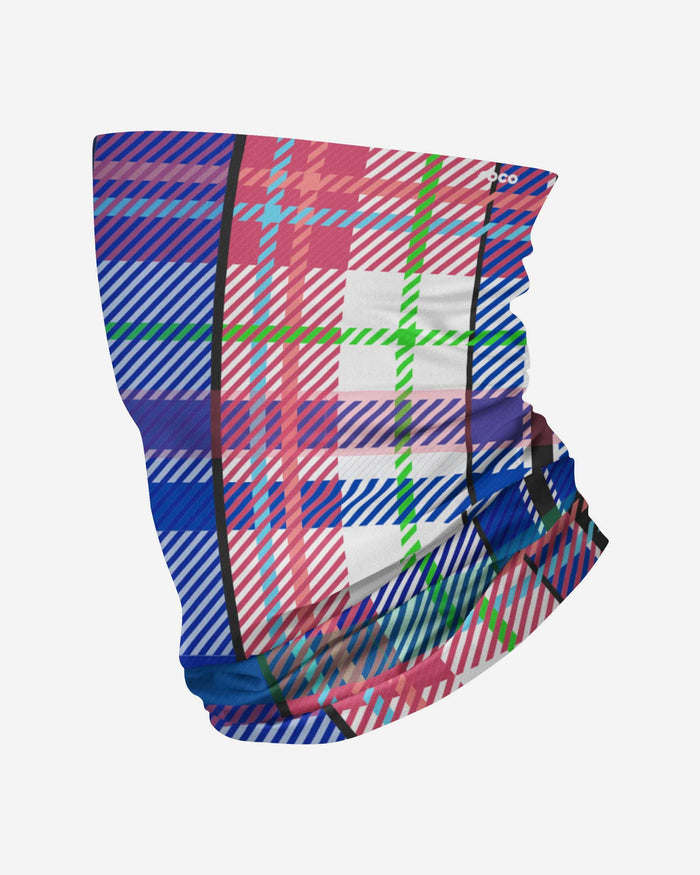 Pink Plaid Gaiter Scarf FOCO - FOCO.com