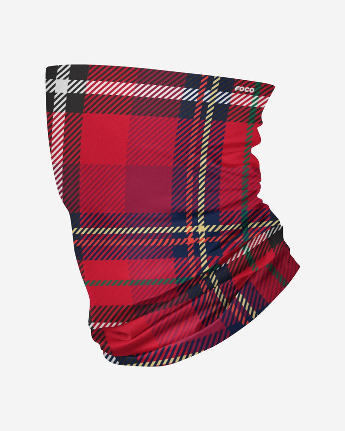 Red Plaid Gaiter Scarf FOCO - FOCO.com