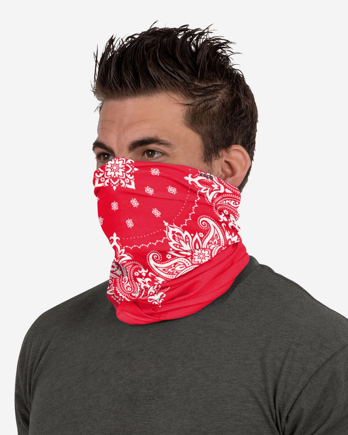 Red & White Bandana Gaiter Scarf FOCO - FOCO.com