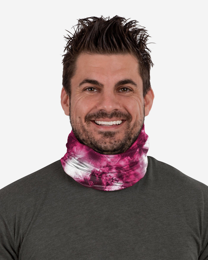 Seattle Seahawks Pink Tie-Dye Gaiter Scarf FOCO - FOCO.com