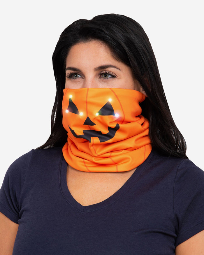 Pumpkin Light Up Gaiter Scarf FOCO - FOCO.com