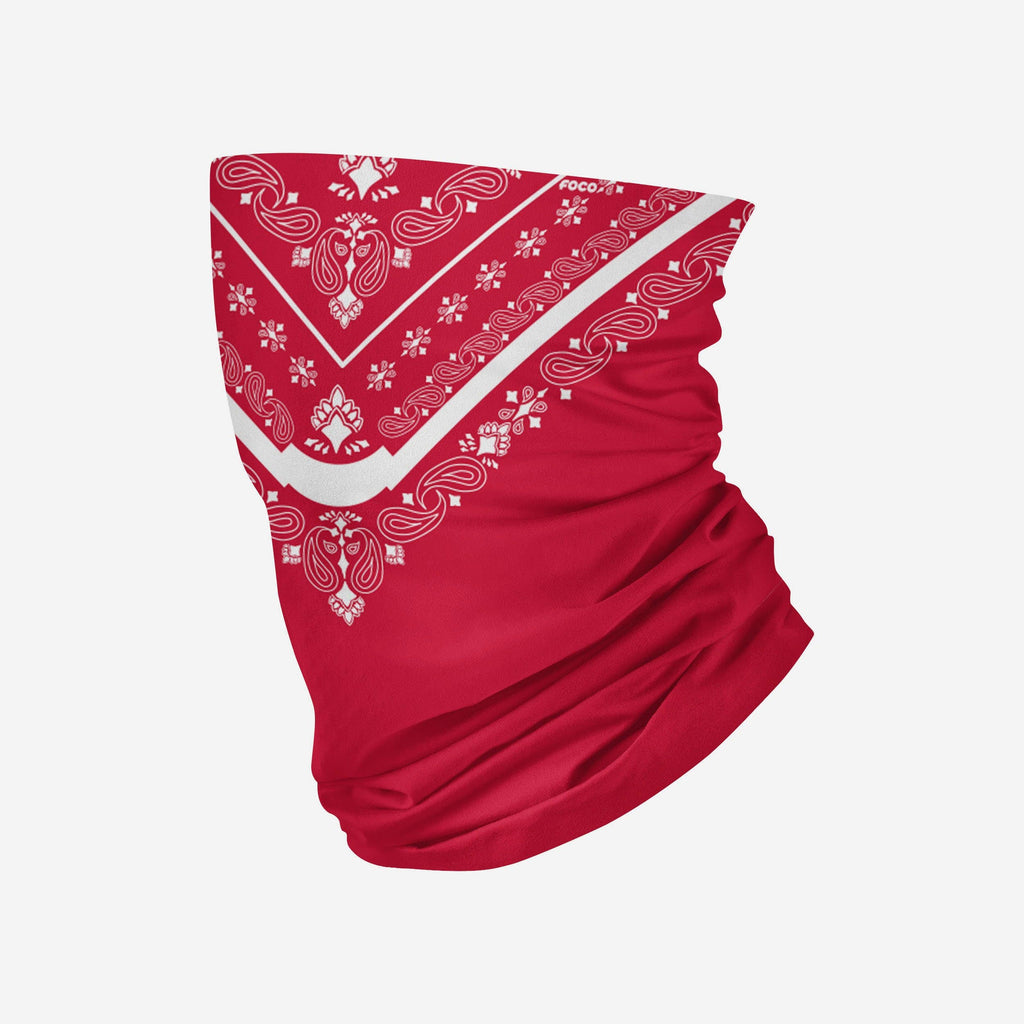 Red Bandana Gaiter Scarf FOCO - FOCO.com