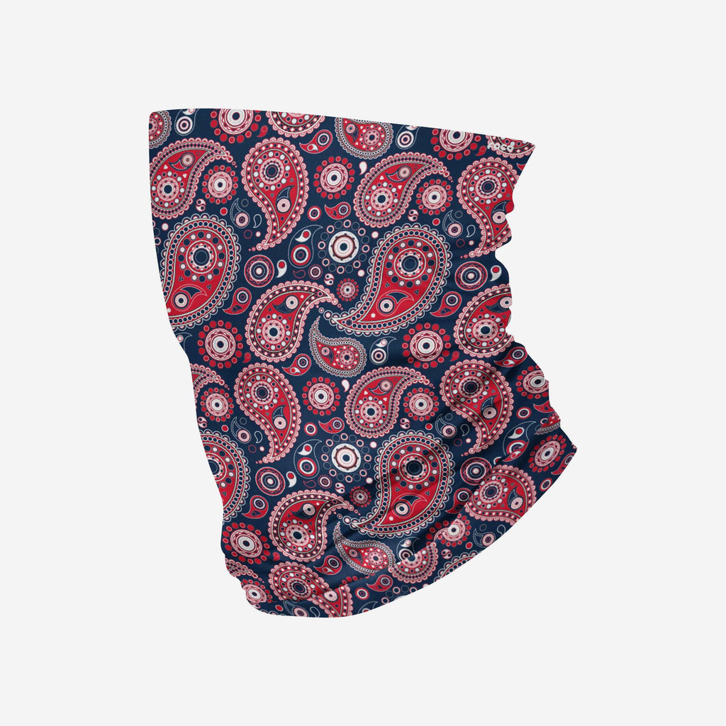 Red White & Blue Paisley Gaiter Scarf FOCO - FOCO.com