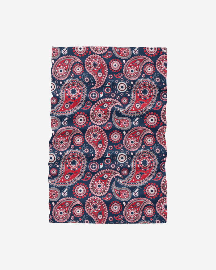 Red White & Blue Paisley Gaiter Scarf FOCO - FOCO.com