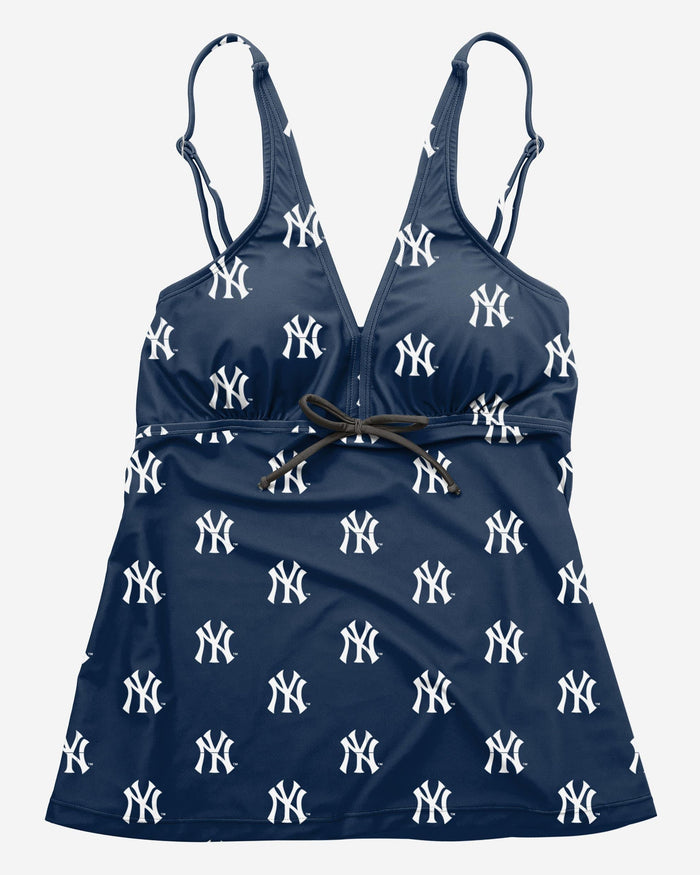 New York Yankees Womens Mini Logo Tankini FOCO - FOCO.com