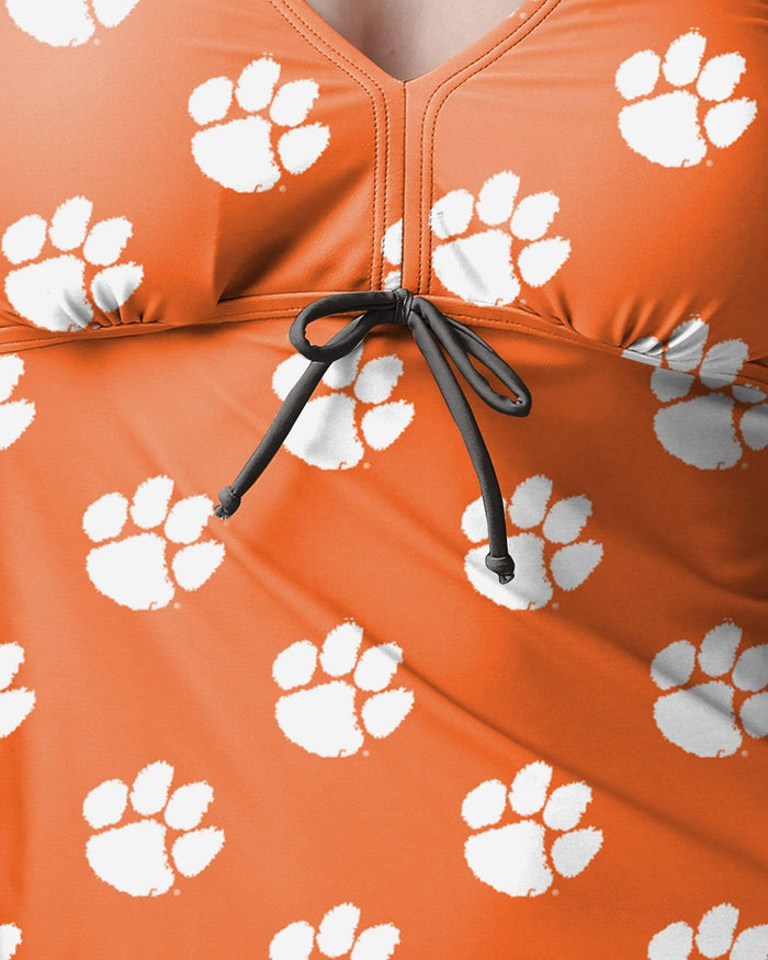 Clemson Tigers Womens Mini Logo Tankini FOCO - FOCO.com