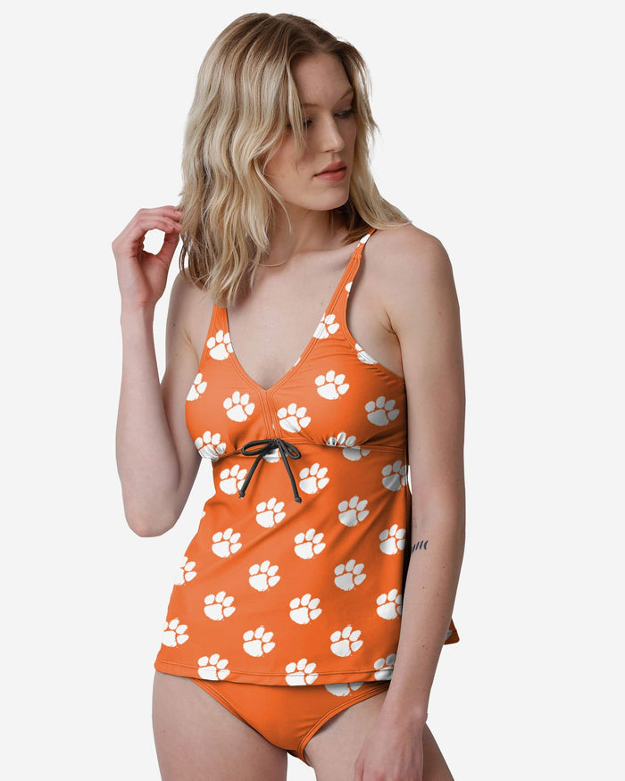 Clemson Tigers Womens Mini Logo Tankini FOCO S - FOCO.com