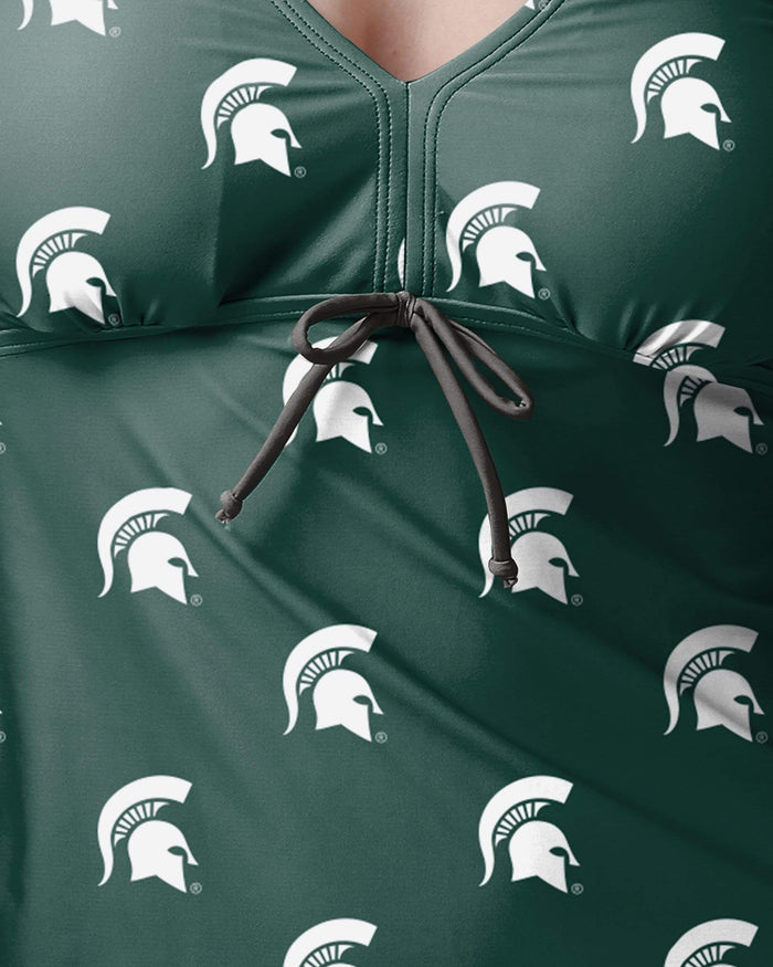 Michigan State Spartans Womens Mini Logo Tankini FOCO - FOCO.com