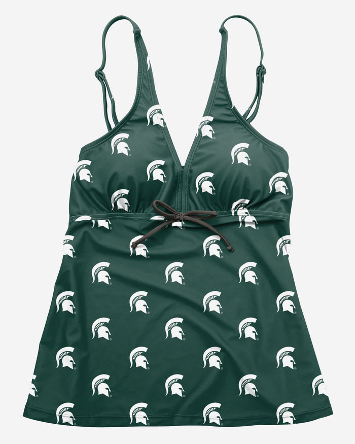 Michigan State Spartans Womens Mini Logo Tankini FOCO - FOCO.com